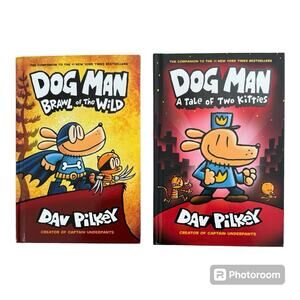 Dog Man Books(2)- Brawl of the Wild & A Tale of Two Kitties Hardcover